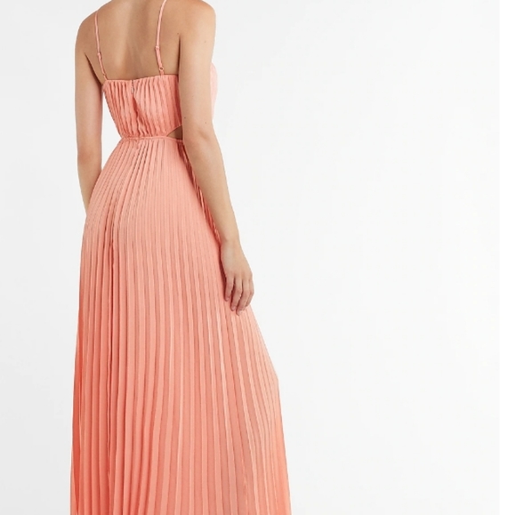 Express Pleated Side Cutout Maxi Dress Size Small - Picture 4 of 9